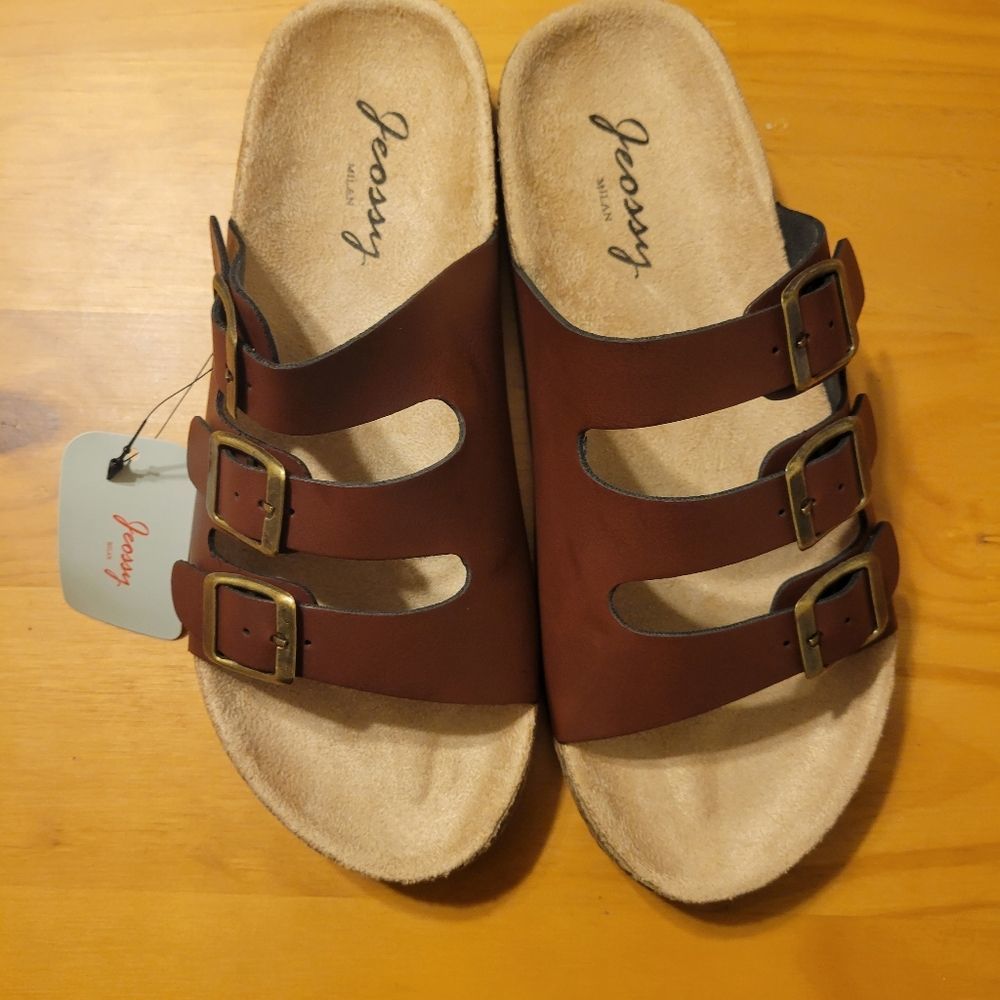 JEOSSY MILAN cork sole sandal